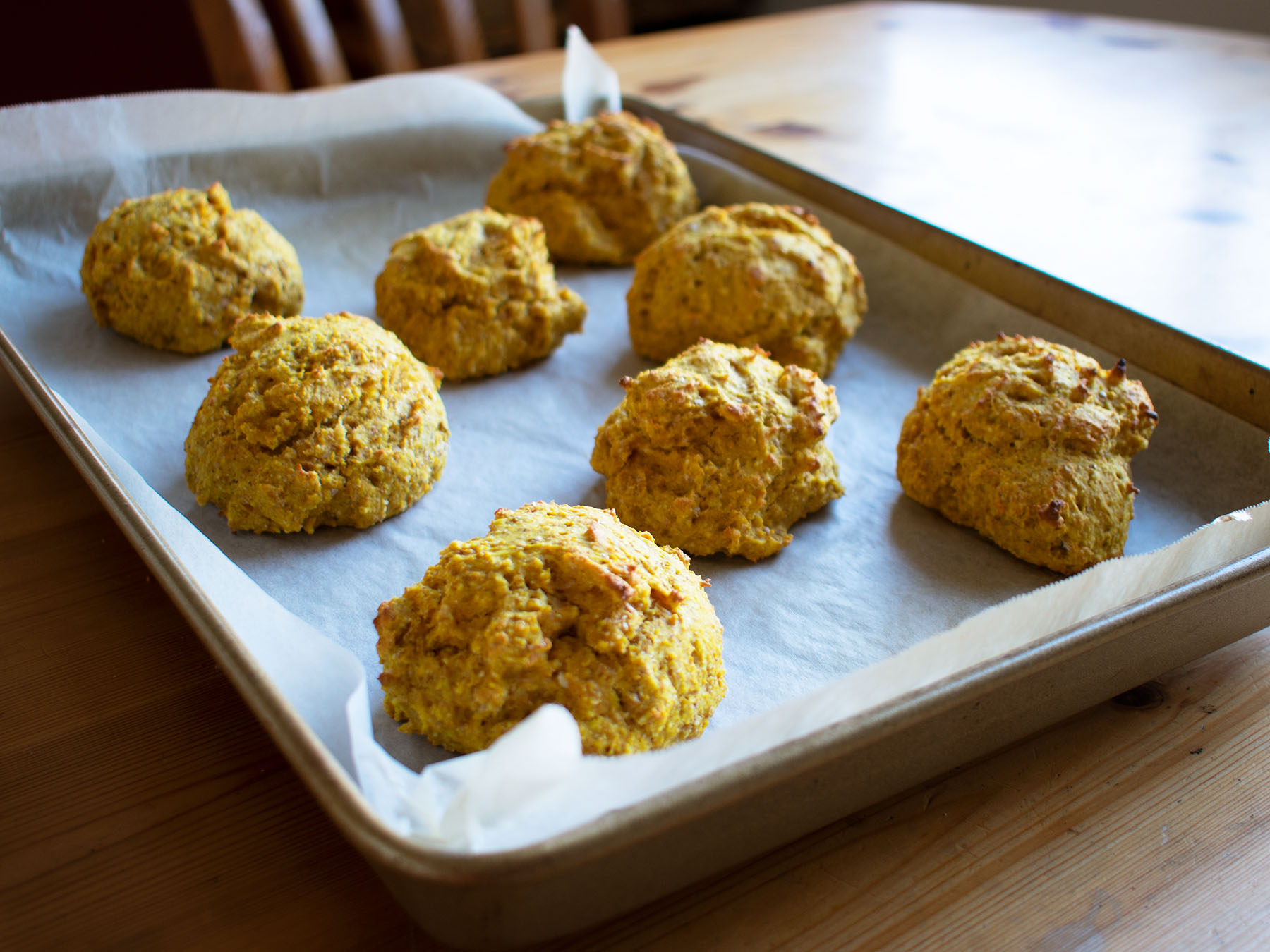 Vegan savoury pumpkin scones. These are so easy to make and are all done in 15 minutes!